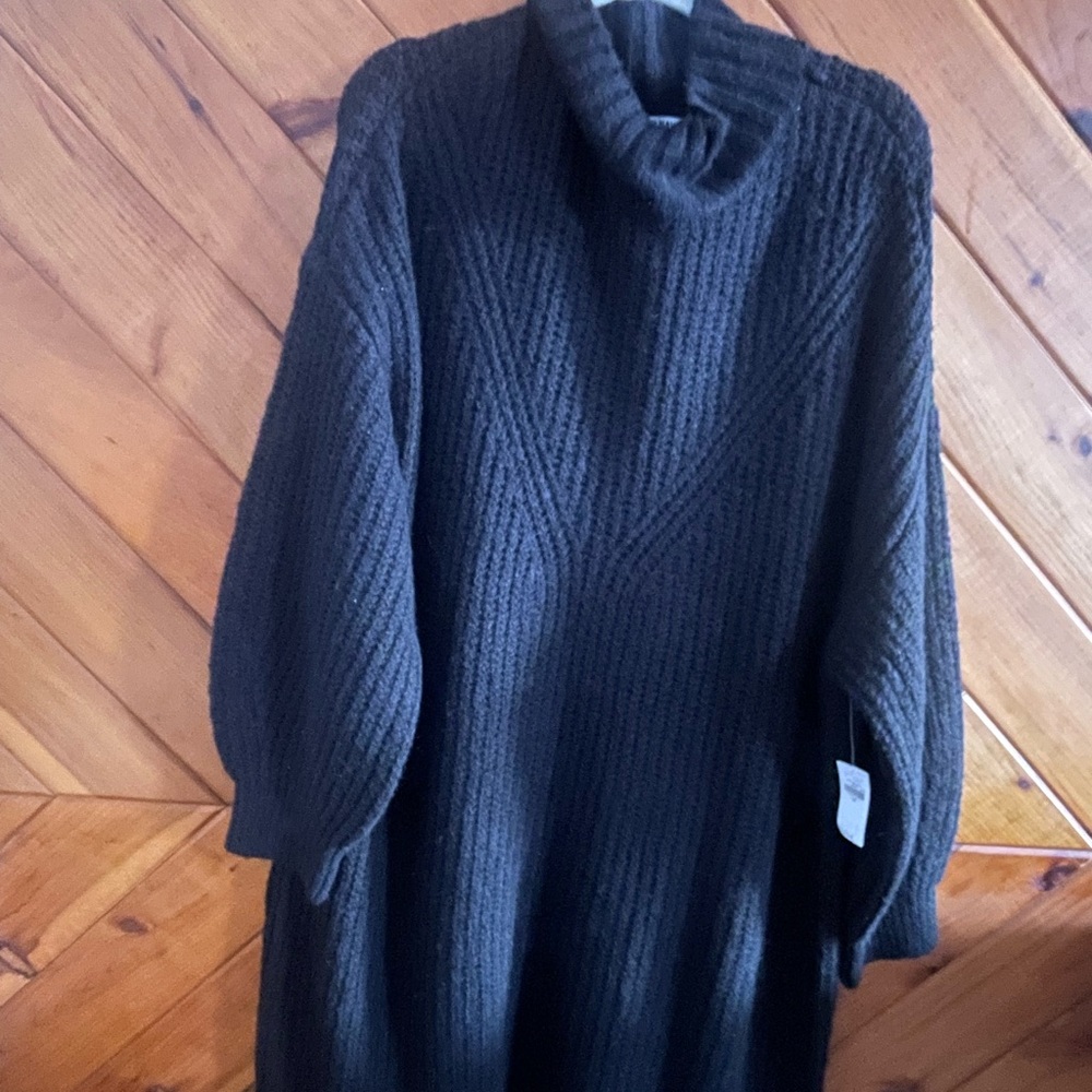 Old Navy Black Cowl Neck Sweater dress